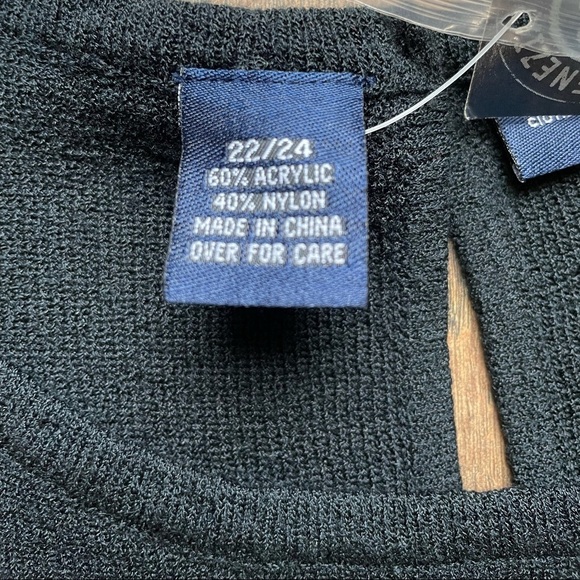 Venezia Jeans Co Black Sleeveless Sweater. New with tags. Size 22/24 - Picture 4 of 8